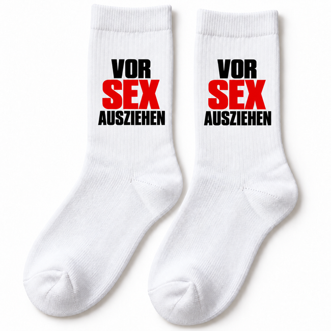 Vor Sex ausziehen – Lustige Socken als Geschenk für Partner