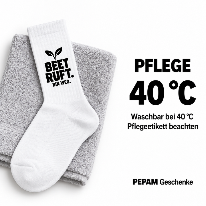 Garten-Socken waschbar bei 40 Grad: Pflegeetikett beachten