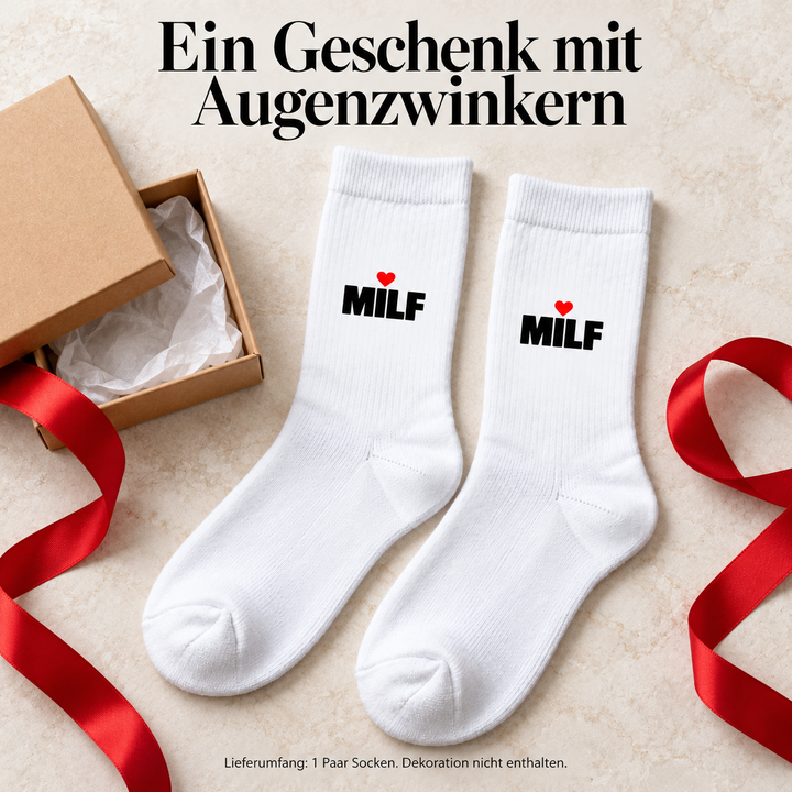 MILF Socken als Geschenk für die Partnerin – Dekoration nicht enthalten