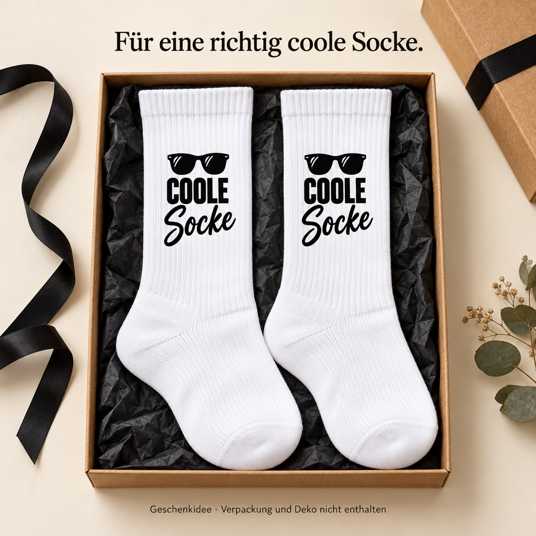 COOLE Socke – Geschenkidee; Verpackung nicht enthalten