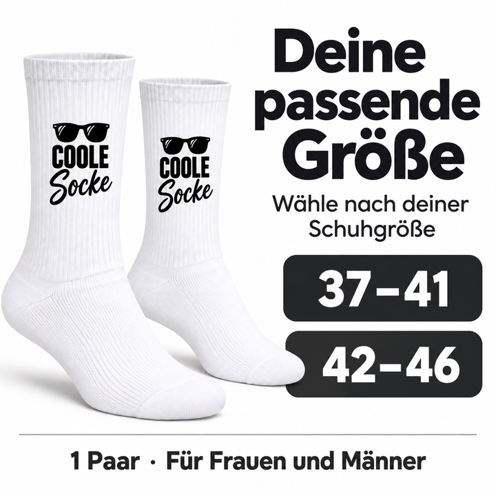 COOLE Socke – groessen