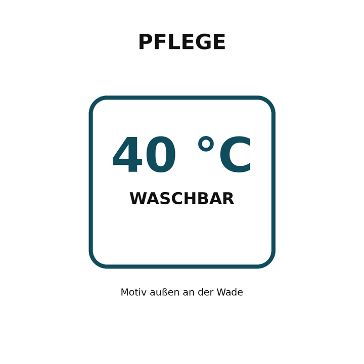 Pflegehinweis für PEPAM Anglersocken waschbar bei 40 Grad