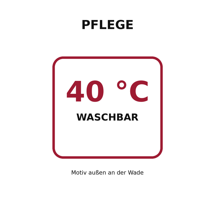 Pflegehinweis für PEPAM Schicht-Socken waschbar bei 40 Grad