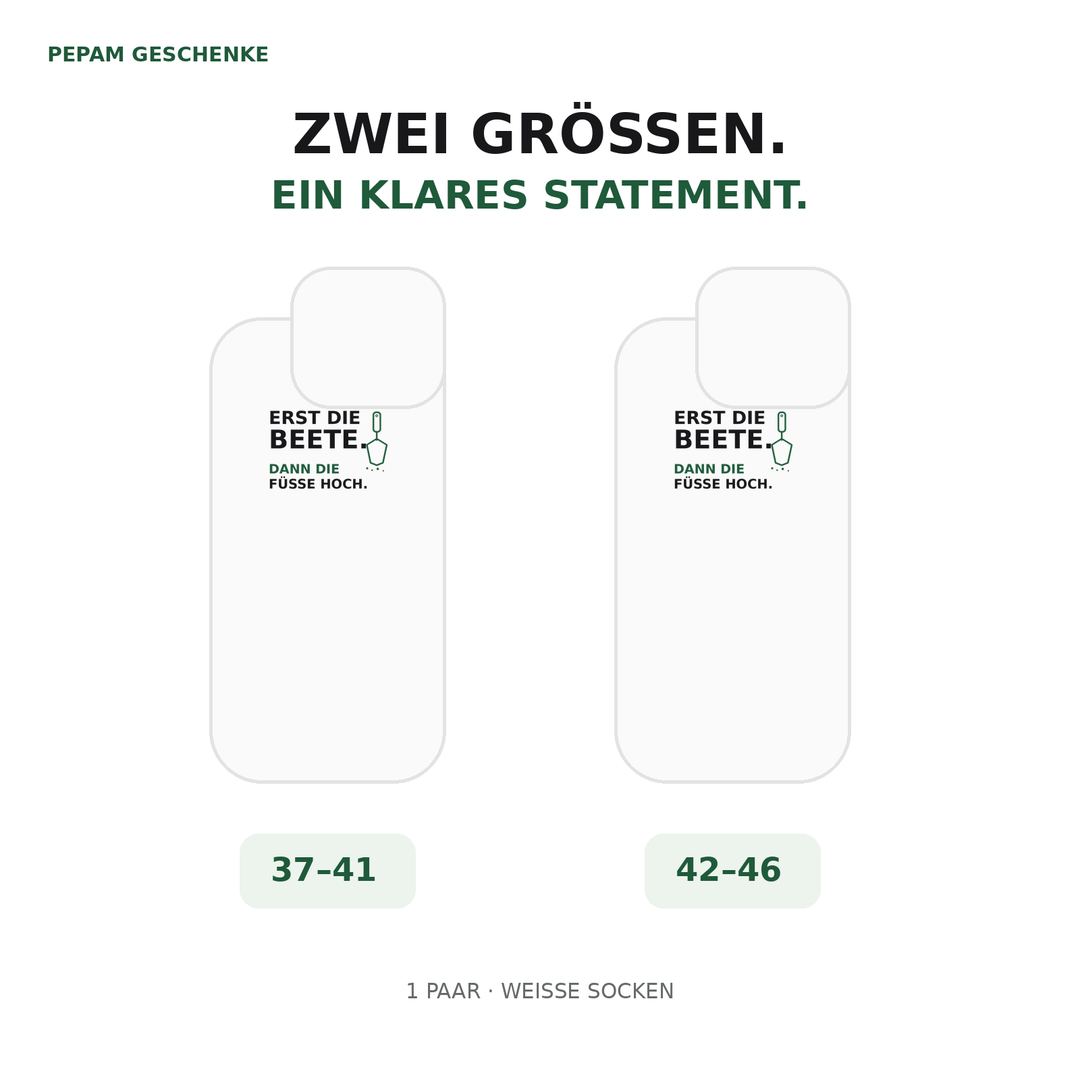 PEPAM Garten-Socken in den Größen 37-41 und 42-46