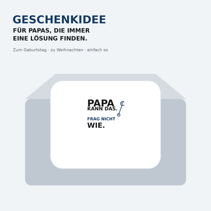 Geschenkidee für Papa zum Geburtstag oder zu Weihnachten