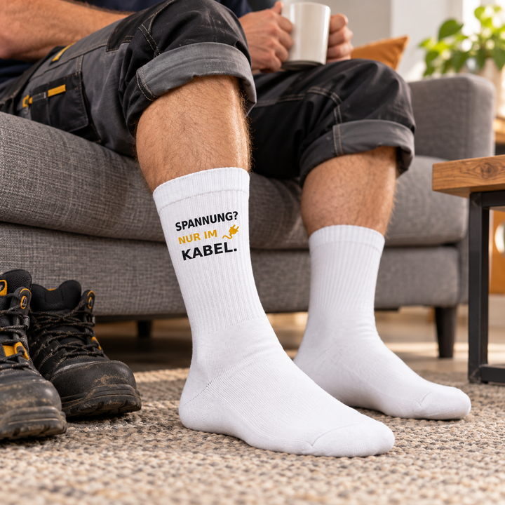 Spannung? Nur im Kabel. – Socken im Alltag