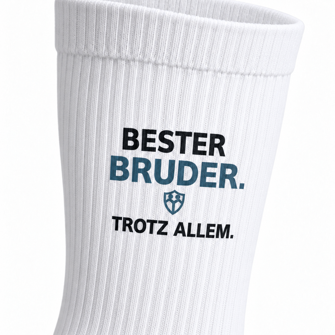 Bester Bruder. Trotz allem. – Detail des aufgedruckten Motivs