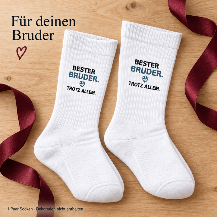 Bester Bruder. Trotz allem. – Geschenkidee, Dekoration nicht enthalten
