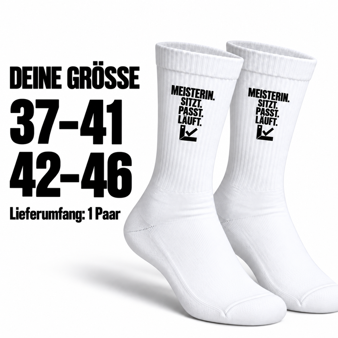 Handwerkerin-Socken in den Größen 37–41 und 42–46, Lieferumfang ein Paar