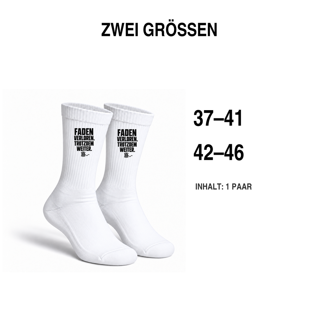 Näh-Socken in den Größen 37–41 und 42–46