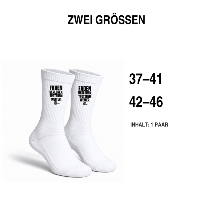 Näh-Socken in den Größen 37–41 und 42–46