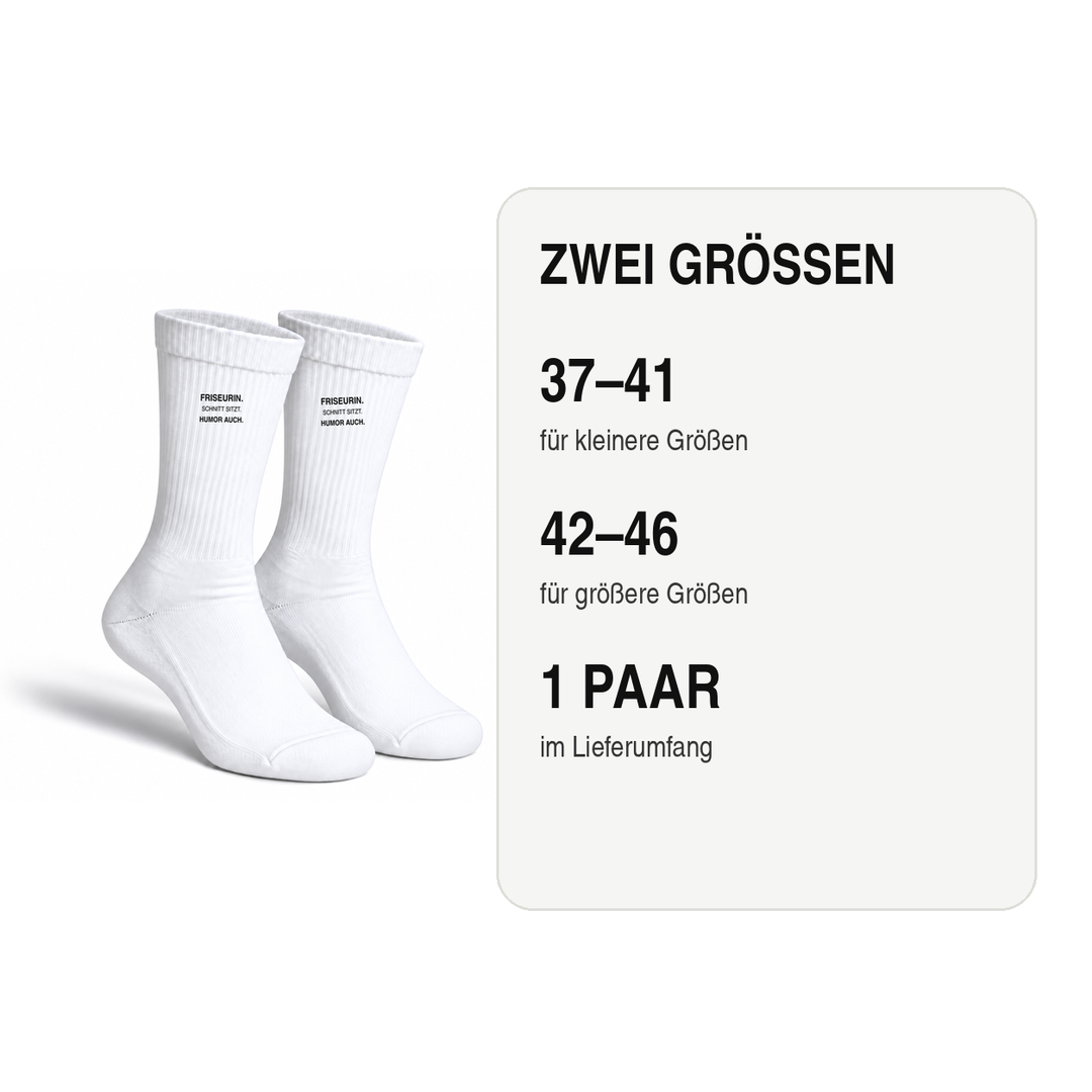 Friseur-Socken in den Größen 37–41 und 42–46