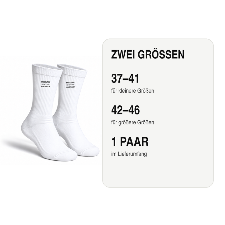 Friseur-Socken in den Größen 37–41 und 42–46