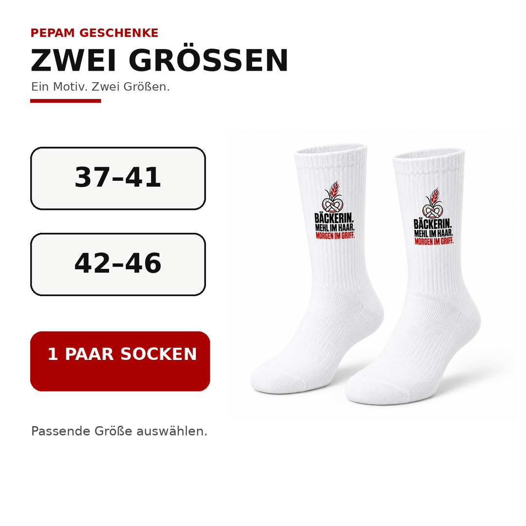 Bäckerin-Socken in den Größen 37–41 und 42–46