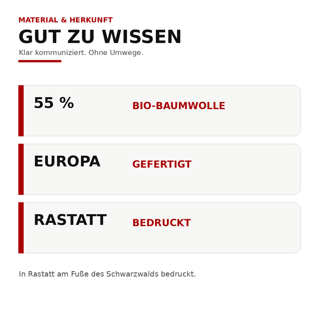 Socken mit 55 Prozent Bio-Baumwolle, in Europa gefertigt und in Rastatt bedruckt