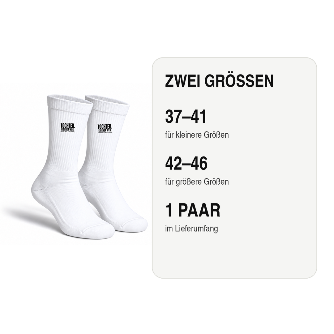 Tochter-Socken in den Größen 37–41 und 42–46