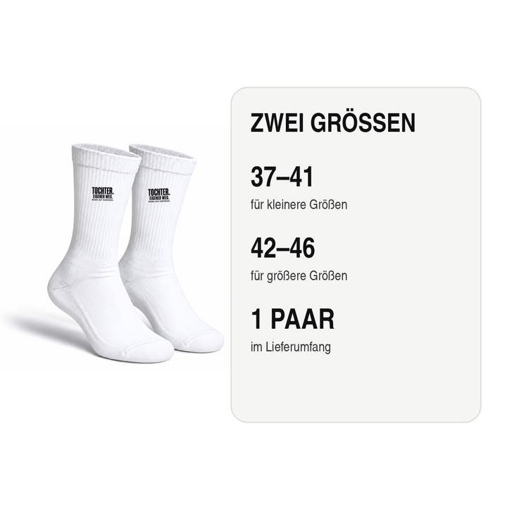 Tochter-Socken in den Größen 37–41 und 42–46