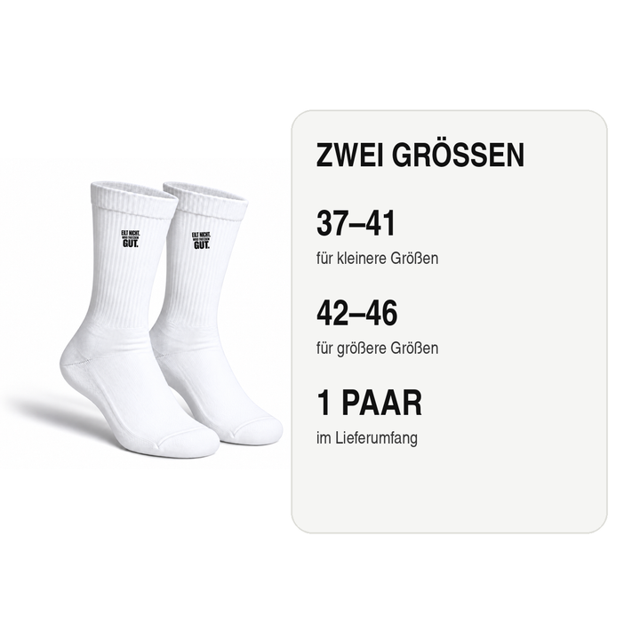 Humor-Socken in den Größen 37–41 und 42–46