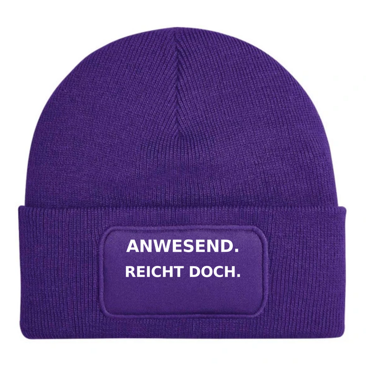 PEPAM Mütze ANWESEND. REICHT DOCH. in Lila
