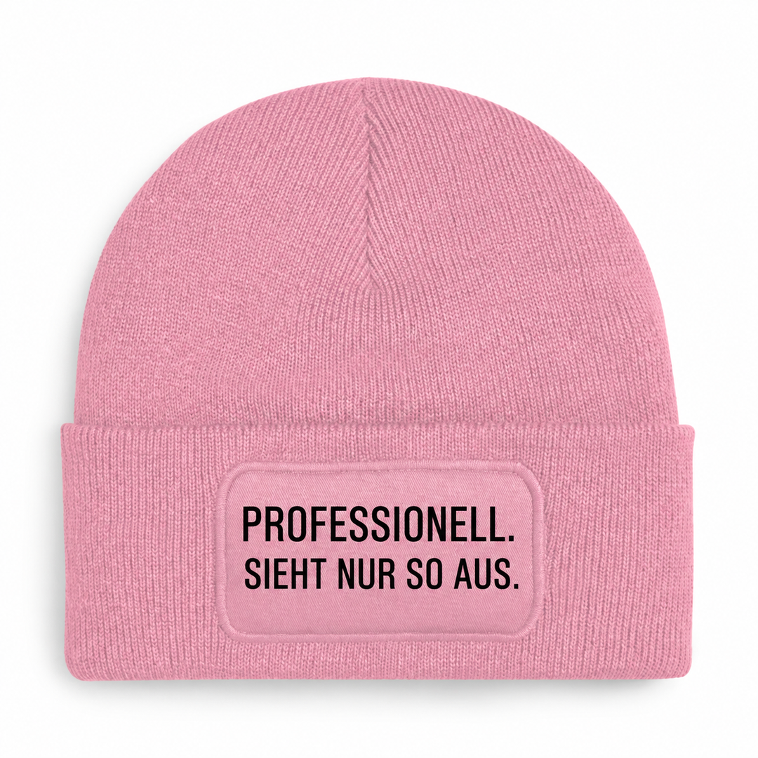 PEPAM Mütze PROFESSIONELL. SIEHT NUR SO AUS. – Rosa, Vorderansicht