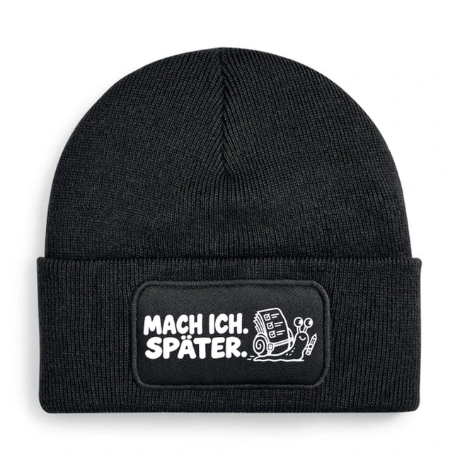 Mütze „MACH ICH. SPÄTER.“ – Comic-Schnecke | 7 Farben