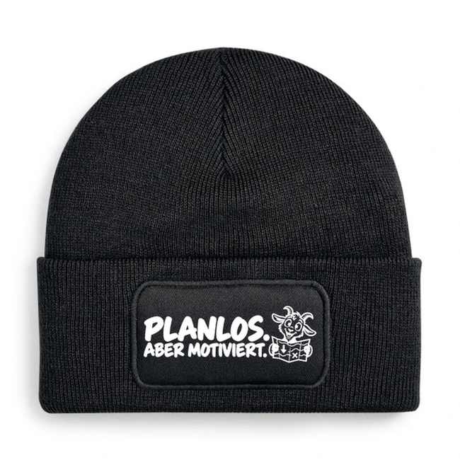 Mütze „PLANLOS. ABER MOTIVIERT.“ – Comic-Ziege | 7 Farben