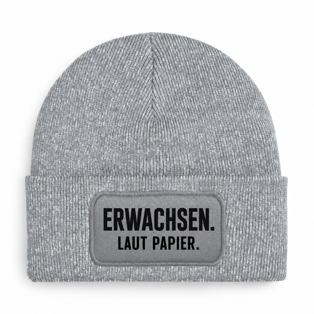 Mütze ERWACHSEN. LAUT PAPIER. – Grau