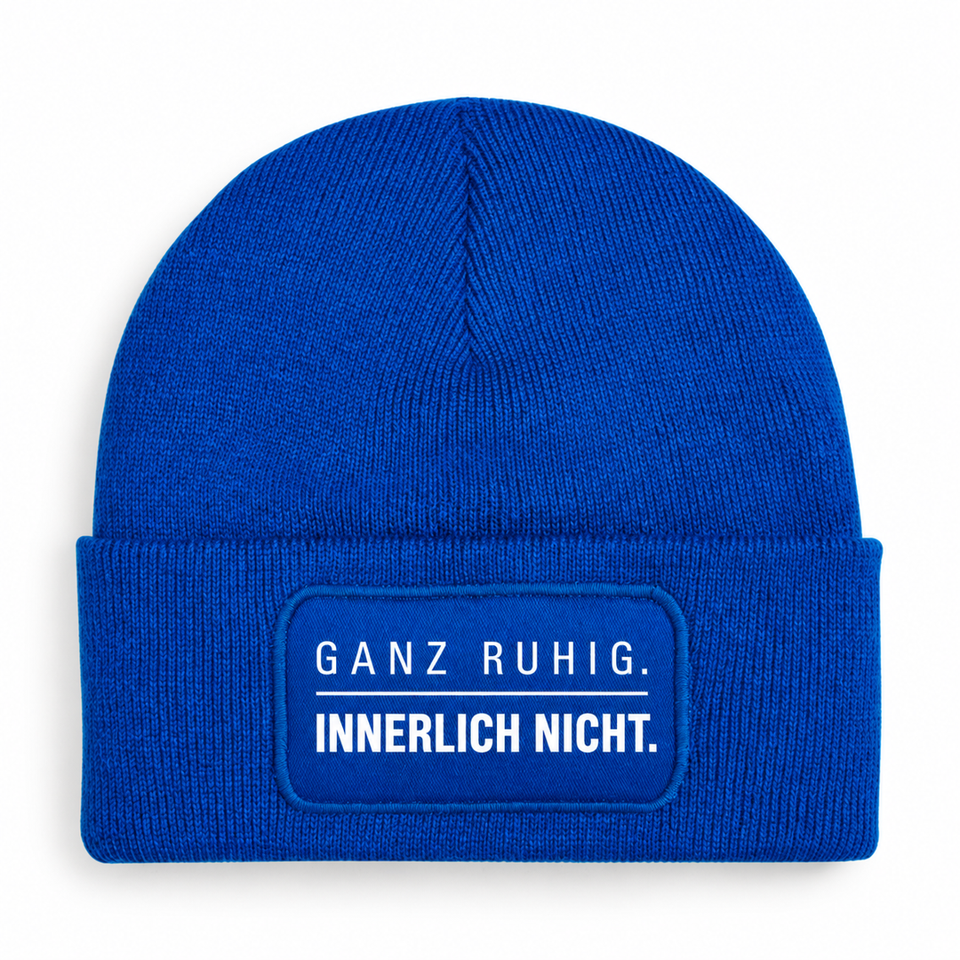 Mütze GANZ RUHIG. INNERLICH NICHT. – Blau