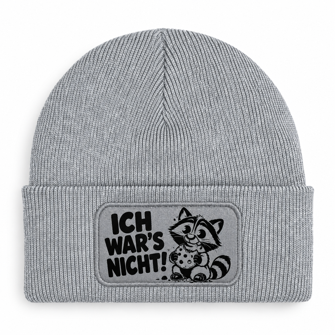 Mütze ICH WAR’S NICHT! Waschbär Grau