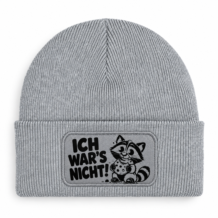 Mütze ICH WAR’S NICHT! Waschbär Grau