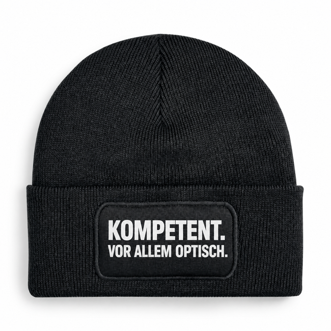Mütze „KOMPETENT. VOR ALLEM OPTISCH.“ – 7 Farben