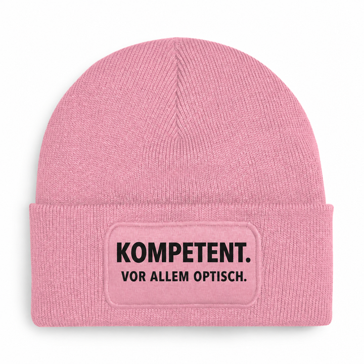 Mütze KOMPETENT. VOR ALLEM OPTISCH. – Rosa