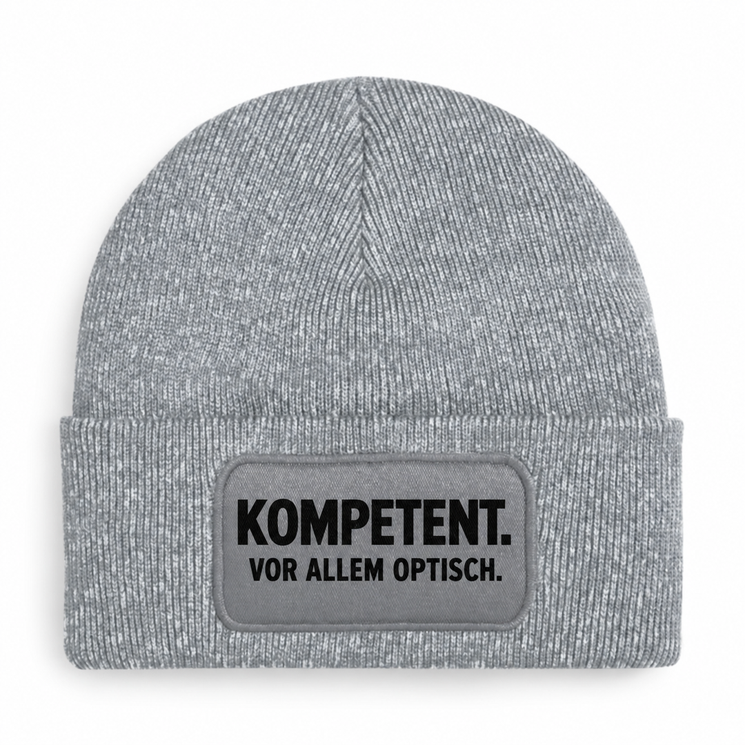Mütze KOMPETENT. VOR ALLEM OPTISCH. – Grau