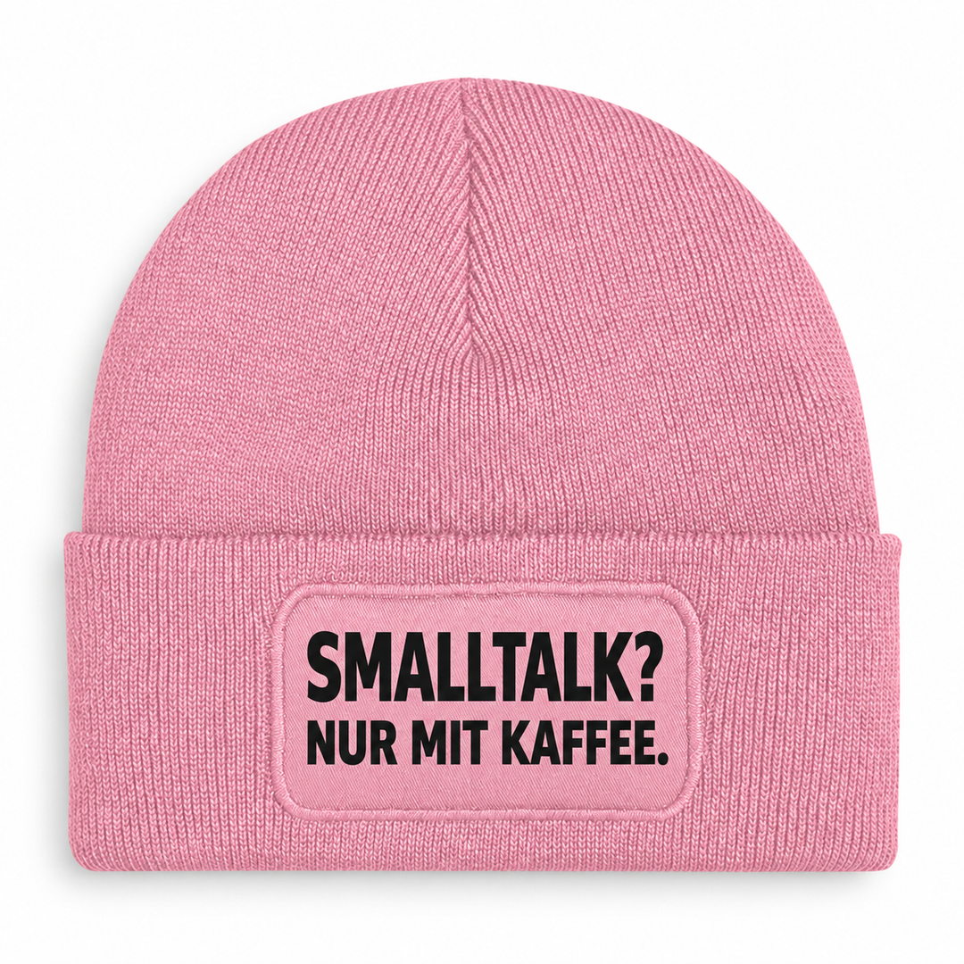 PEPAM Mütze SMALLTALK? NUR MIT KAFFEE. – Rosa