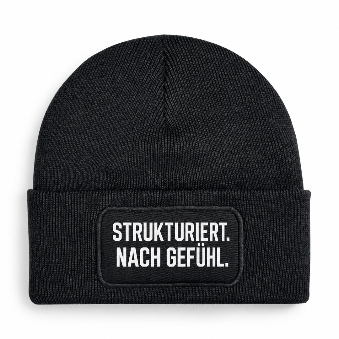 PEPAM Mütze STRUKTURIERT. NACH GEFÜHL. – Schwarz