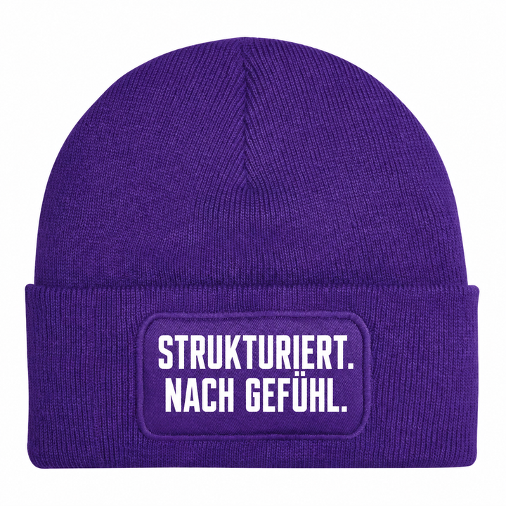 PEPAM Mütze STRUKTURIERT. NACH GEFÜHL. – Lila