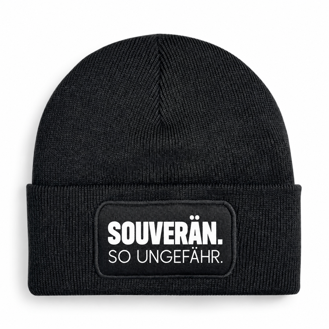 Mütze SOUVERÄN. SO UNGEFÄHR. – Schwarz
