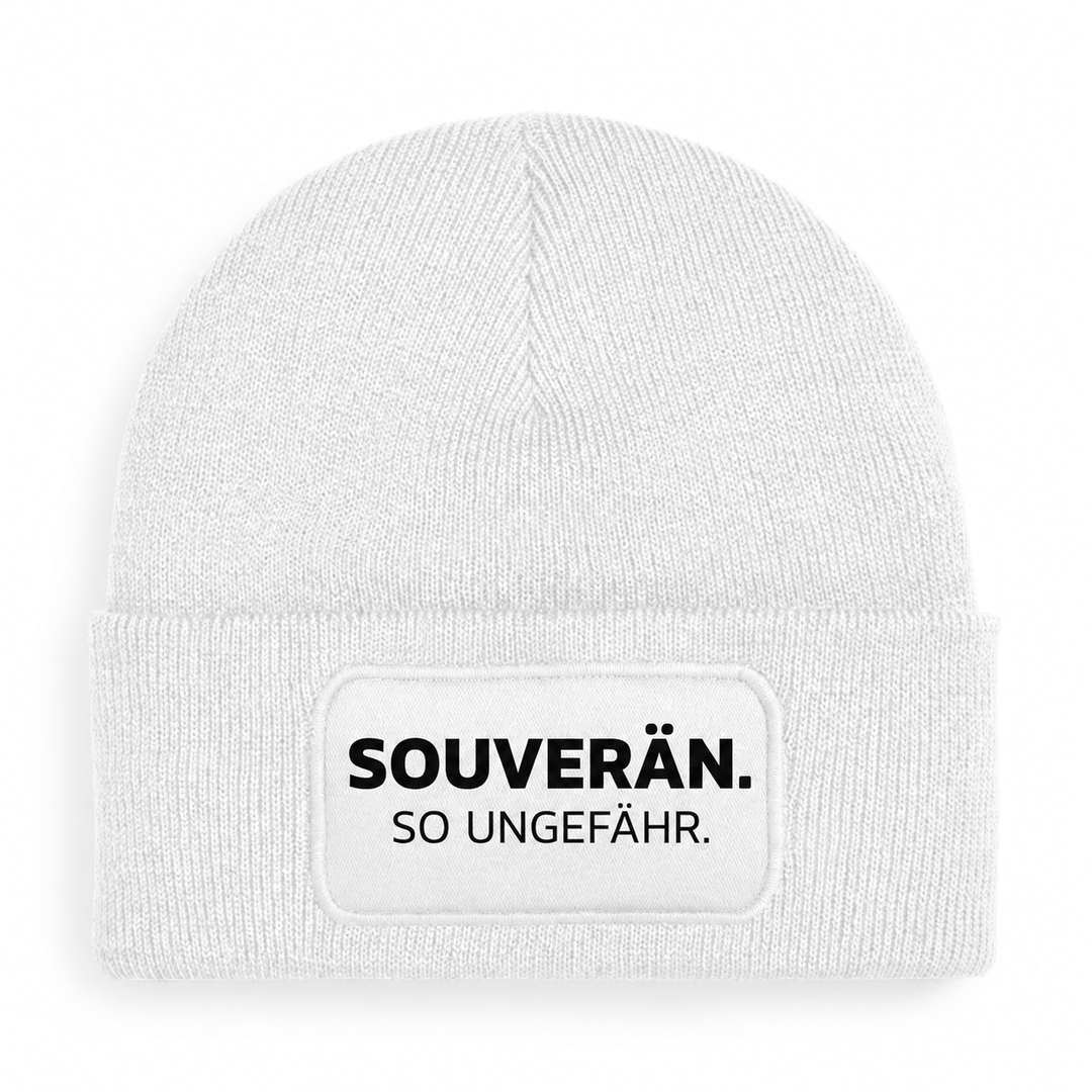 Mütze SOUVERÄN. SO UNGEFÄHR. – Weiß