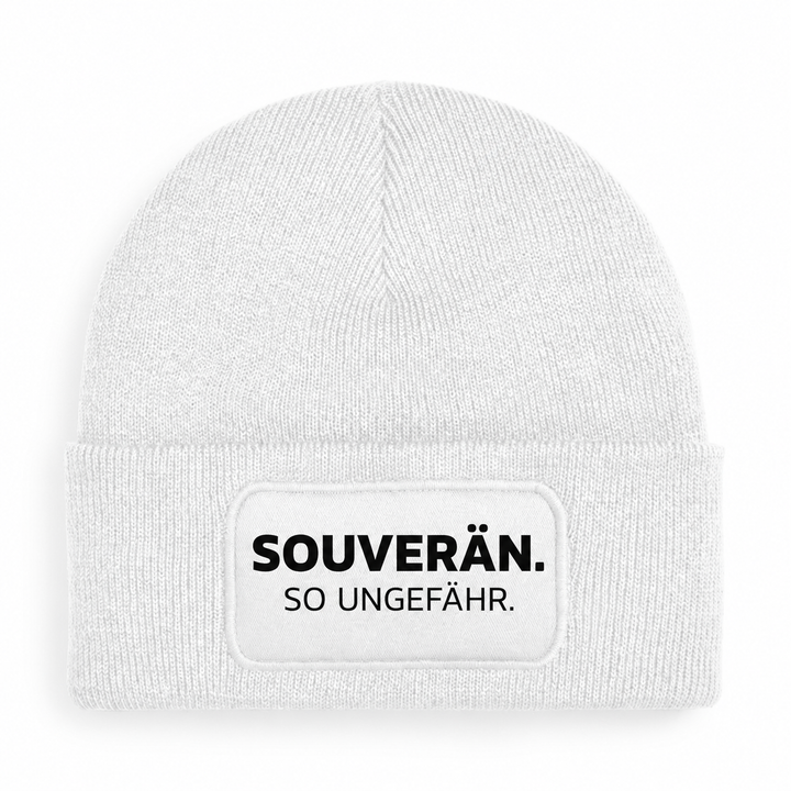 Mütze SOUVERÄN. SO UNGEFÄHR. – Weiß