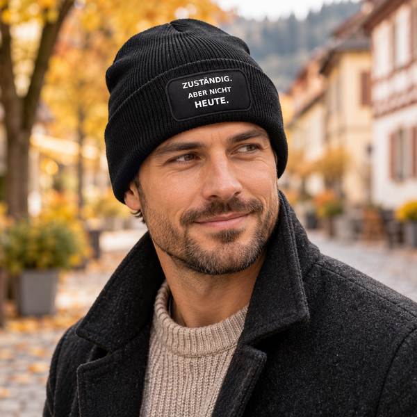Schwarze bedruckte PEPAM Mütze mit Statement