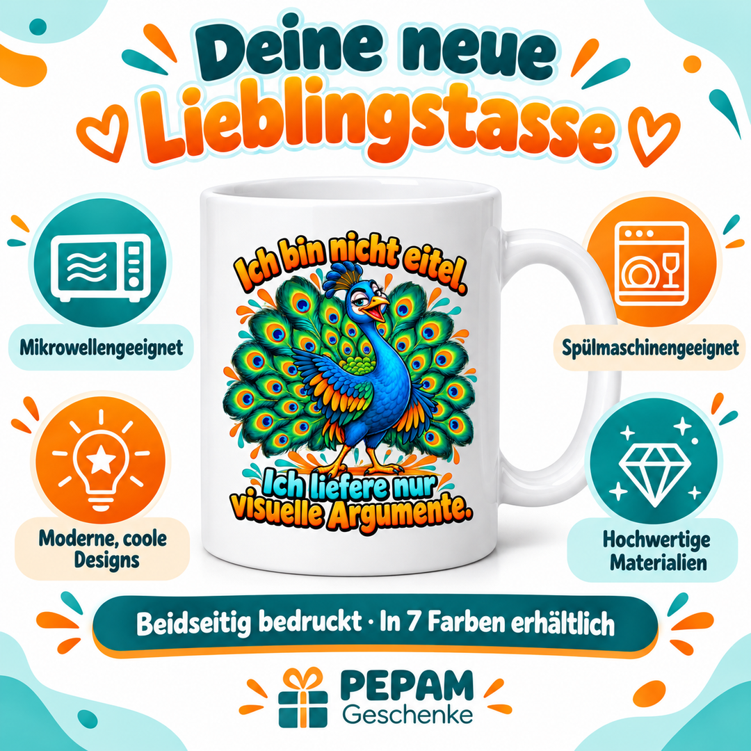 Vorteile der PEPAM Pfau-Tasse