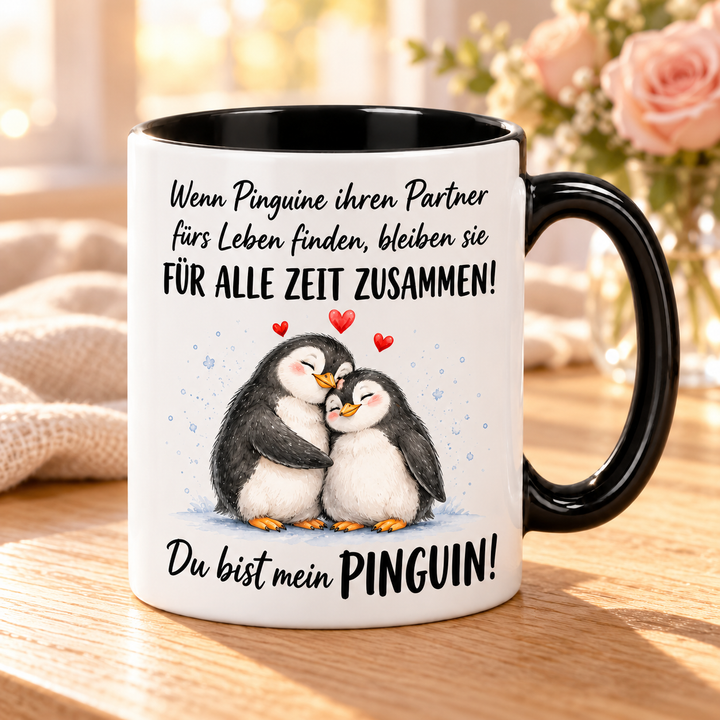 Pinguin-Tasse – Du bist mein Pinguin – lifestyle