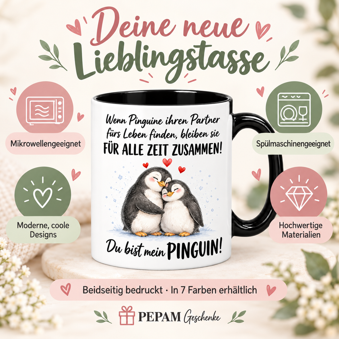 Pinguin-Tasse – Du bist mein Pinguin – vorteile
