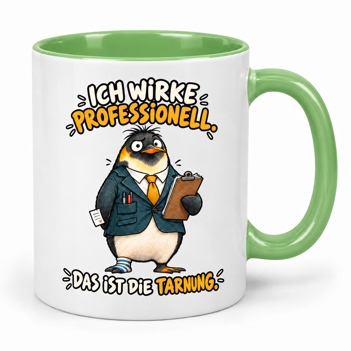 Pinguin-Tasse – Grün