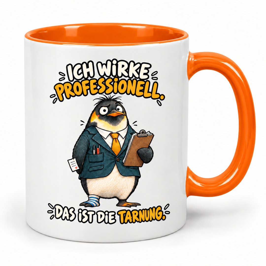 Pinguin-Tasse – Orange