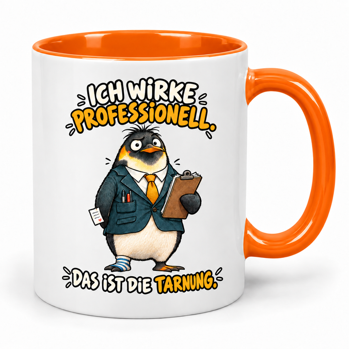 Pinguin-Tasse – Orange
