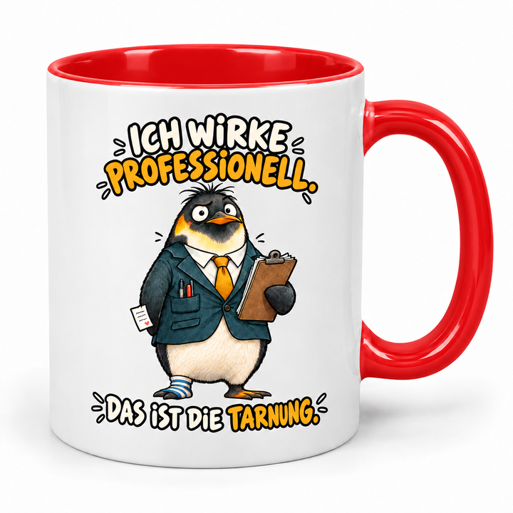 Pinguin-Tasse – Rot