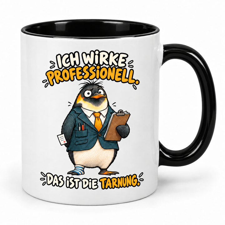 Pinguin-Tasse – Schwarz