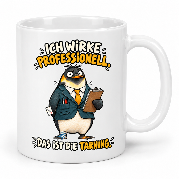 Pinguin-Tasse – Weiß
