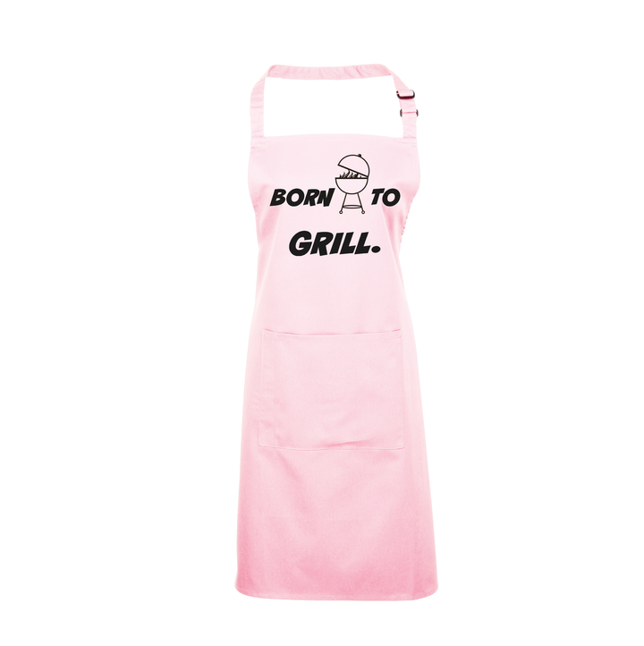 Grillschürze „Born to Grill“ – Lustige BBQ Schürze für Männer | Perfektes Geschenk für Grillmeister